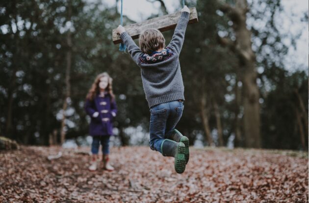 children playing outdoors