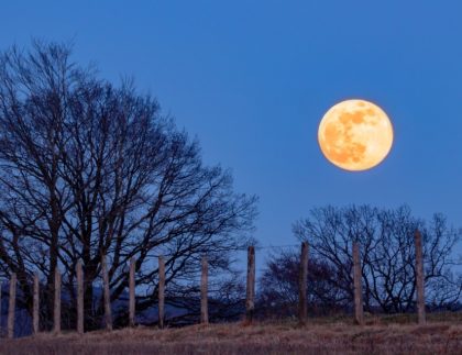 full moon outside