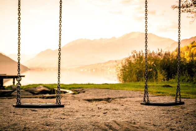 empty swings outside