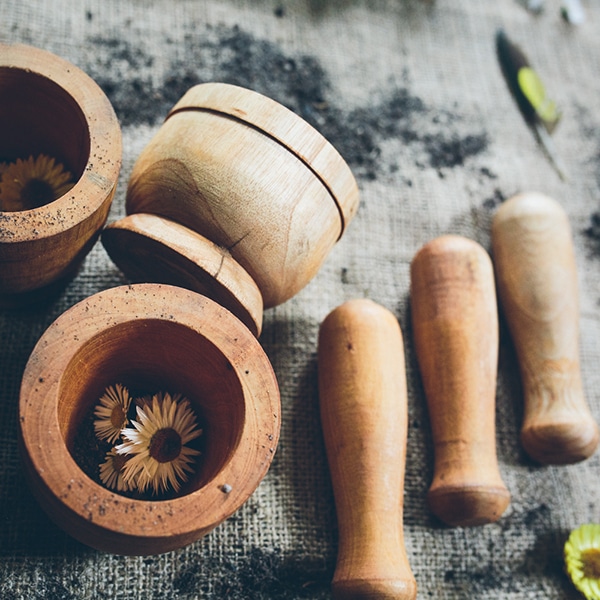 mortar and pestle for nature learning